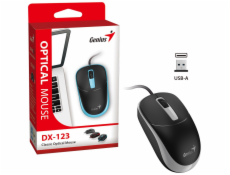GENIUS DX-123 Galaxy Grey/ drátová/ 1200 dpi/ USB/ černošedá