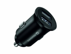 Swissten cl adaptér 2x usb 4,8a metal černý