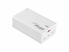 Akyga Nabíječka univerzální USB-A + 3x USB-C PD 5-28V / max. 5A 140W Quick Charge 3.0 GaN, bílá