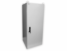 19  venkovní rozvaděč IP55 30U/600mm plech.dveře, 3-bod.zámek