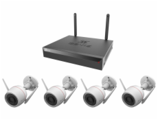 EZVIZ H3C 2K+ Wi-Fi KIT/ bullet/ 4Mpix/ 1x NVR CS-X5S-R100-8W/ 4x IP kamera H3C 2K+/ HDMI/ VGA/ Wi-Fi/ LAN