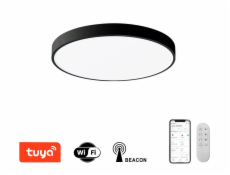 IMMAX NEO LITE SEMPLICI SMART stropní svítidlo 40cm 36W 2736 lm, s podporou BEACON, Wi-Fi, TUYA, černé