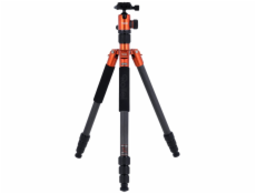 Rollei Stativ C5i Karbon/ 22610/ Zátěž 8kg/ Vytažený 157,5 cm/ Karbon/ Oranžový