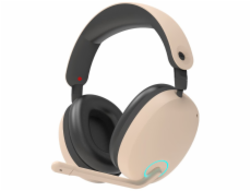 Zalman headset ZM-HPS800W / herní / náhlavní / bezdrátový / 7.1 / USB-C / béžový