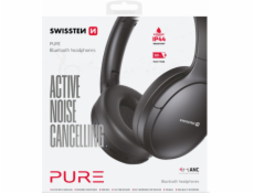 Swissten bluetooth anc sluchátka pure černá