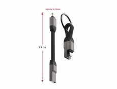 SWISSTEN MAGNETICKÝ KEYCHAIN KABEL USB-A  / LIGHTNING 9,7 CM
