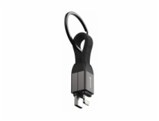 SWISSTEN MAGNETICKÝ KEYCHAIN KABEL USB-C / LIGHTNING 9,7 CM