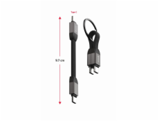 SWISSTEN MAGNETICKÝ KEYCHAIN KABEL USB-C / USB-C 9,7 CM