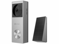 EZVIZ chytré dveřní kukátko s kamerou HP3 Pro/ Wi-Fi/ rozlišení 2048 x 1296/ napájení ze sítě a baterie/ šedo-stříbrné