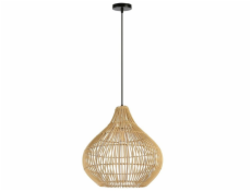 IMMAX BOHO PELO designové závěsné svítidlo, D40cm, E27, přírodní ratan
