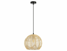 IMMAX BOHO PELO designové závěsné svítidlo, D30cm, E27, přírodní ratan
