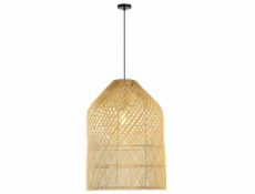IMMAX BOHO PELO designové závěsné svítidlo, D35cm, E27, přírodní ratan