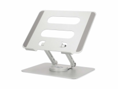 Nedis NBSTND110SI - Stojan na Notebook| 17   | Bez Osvětlení | Skládací | Otočný o 360 stupňů