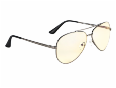 GUNNAR kancelářske/herní brýle MAVERICK GUNMETAL * jantárová skla * BLF 65 *  NATURAL focus