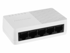 HIKVISION switch DS-3E0105D-O/ 5x port/ 10/100 Mbps RJ45 ports/ 1 Gbps/ napájení 5 VDC, 0.6 A