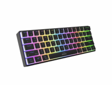 Genesis herní klávesnice THOR 660 G2/Bezdrátová USB + Bluetooth/US layout/Černá