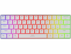 Genesis herní klávesnice THOR 660 G2/Bezdrátová USB + Bluetooth/US layout/Bílá