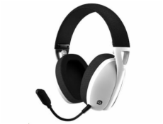 CANYON bezdrátový herní headset EGO GH-13, 2,4Ghz, BT 5.2, USB-C, prostorový zvuk 7.1, 40mm měniče, bílý