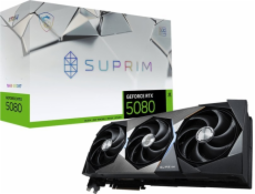 MSI GeForce RTX 5080 16G SUPRIM SOC / 16GB GDDR7 / PCI-E / 3x DP / HDMI