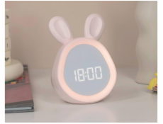 Budík MARY S Bunny Pink