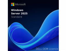 DELL MS Windows Server 2025 Standard/ ROK (Reseller Option Kit)/ OEM/ pro max. 16 CPU jader/ max. 2 virtuální servery