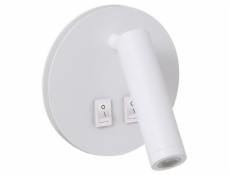 IMMAX GOAL designové nástěnné LED svítidlo, 2 vypínače, 6W, bílé