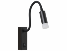 IMMAX GOAL designové nástěnné LED svítidlo, vypínač, 3W, černé