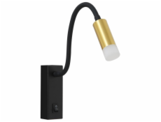 IMMAX GOAL designové nástěnné LED svítidlo, vypínač, 3W, černo-zlaté