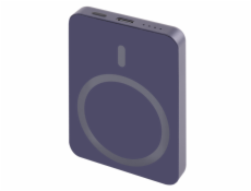 EMOS POWERBANKA WI 522, bezdrátové nabíjení 20W, 5.000mAh, MODRÁ, 1xUSB-C