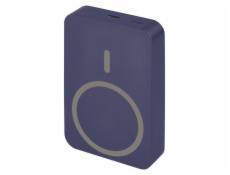 EMOS POWERBANKA WI 1046, bezdrátové nabíjení 20W, 10.000mAh, MODRÁ, 1xUSB-C