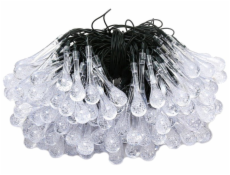 IMMAX LED solární dekorační řetěz DROP, 100xLED, IP65, teplá bílá, 10m