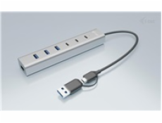 i-tec USB-C/USB-A Charging Metal HUB 7 Port (3x USB-C, 4x USB-A)