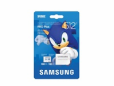 Samsung micro SDXC 512GB PRO plus Sonic + SD/micro SDXC/512GB/UHS-I U3 / Class 10/+ Adaptér/Bílá