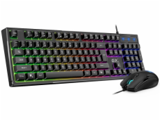 GENIUS GX GAMING Scorpion KM-GX6/ drátový set klávesnice s myší/ RGB podsvícení/ Copilot/ USB/ černá/ CZ+SK layout