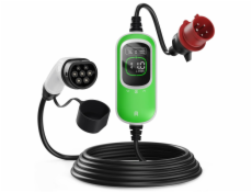 EVSE AC přenosná, třifázová nabíječka pro elektromobily, pro domácnosti, 11kW, 400V, 16A, 6m kabel s konektorem T2
