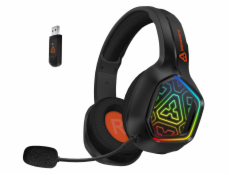 CONNECT IT BIOHAZARD Blast herní bezdrátová sluchátka s mikrofonem,RGB pods.,BT/2,4GHz/Jack+USB-C/ČERNÁ