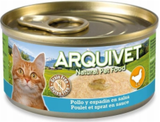 ARQUIVET Chicken in sauce with sprat - mokré krmivo pro kočky - 80g