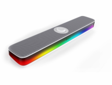 A4Tech Bloody S10, podsvícený herní soundbar, BT + USB, bílý
