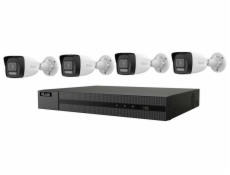 HiLook Powered by HIKVISION/ Smart Hybrid Light KIT/ 1x NVR-104MH-C/4P(D)/ 4x IPC-B140HA-LU