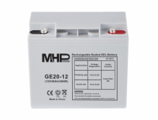 MHPower GE20-12 Gelový akumulátor 12V/20Ah, Terminál T1 - M5, Deep Cycle