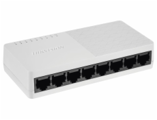 HIKVISION switch DS-3E0108D-O/ 8x port/ 10/100 Mbps RJ45 ports/ 1.6 Gbps/ napájení 5 VDC, 0.6 A