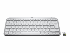 Logitech MX Keys Mini for Business - Klávesnice - podsvícená - bezdrátový - Bluetooth LE - QWERTY - Mezinárodní angličtina - bledě šedá