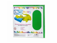 L-W Toys Velká podložka na stavění 50x50 bodů zelená