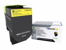 Lexmark X417 - Vysoká výtěžnost - žlutá - originální - kazeta s barvivem LCCP - pro Lexmark CS417dn, CS517de, CX417de, CX517de