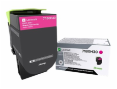 Lexmark X417 - Vysoká výtěžnost - purpurová - originální - kazeta s barvivem LCCP - pro Lexmark CS417dn, CS517de, CX417de, CX517de