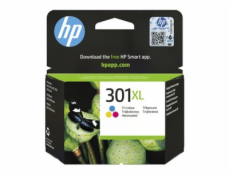 HP 301XL - 6 ml - Vysoká výtěžnost - barva (azurová, purpurová, žlutá) - originální - inkoustová cartridge - pro HP DeskJet 1000, 1010, 1050 AiO, 1050A AiO, 1510 AiO, 2000, 2050 AiO, 2050A AiO, 2510 A