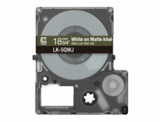 Epson Matte Khaki/White 18mm LK-5QWJ, C53S672089