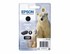 Epson 26 - 6.2 ml - černá - originální - blistr s RF / akustickým alarmem - inkoustová cartridge - pro Expression Premium XP-510, 520, 600, 605, 610, 615, 620, 625, 700, 710, 720, 800, 810, 820