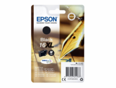 Epson 16XL - 6.5 ml - XL - černá - originální - blistr s RF / akustickým alarmem - inkoustová cartridge - pro WorkForce WF-2010, 2510, 2520, 2530, 2540, 2630, 2650, 2660, 2750, 2760