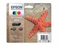 Epson 603 Multipack - 4-balení - černá, žlutá, azurová, purpurová - originální - blistr s RF / akustickým alarmem - inkoustová cartridge - pro Expression Home XP-2150, 2155, 3150, 3155, 4150, 4155; Wo
